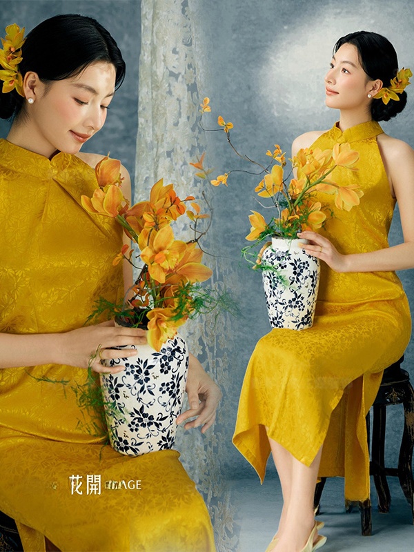 Yellow  Photography Costume Ch - Ethnic Fashion Studio ulasan dan harga