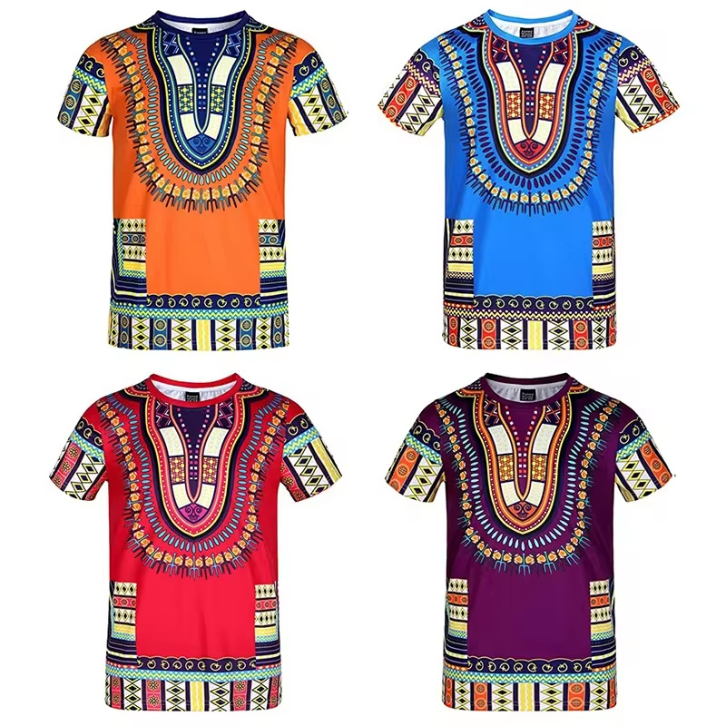 Summer Harajuku 3D Print Afric - Kids Ethnic Fashion ulasan dan harga