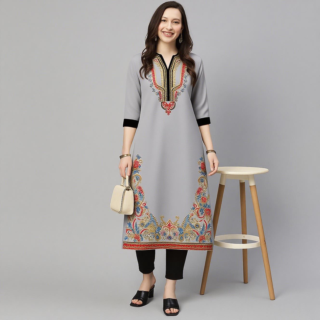 Muslim Kurt Women's Casual Fas - Ethnic Fashion Kurtis ulasan dan harga