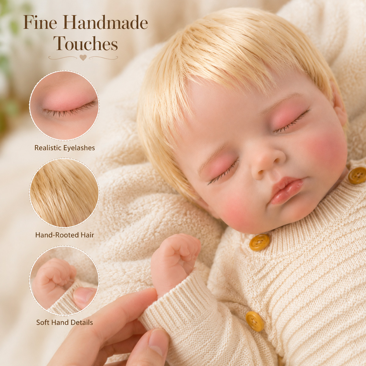 50CM Handmade Reborn Doll Vivi - Kids Ethnic Fashion ulasan dan harga