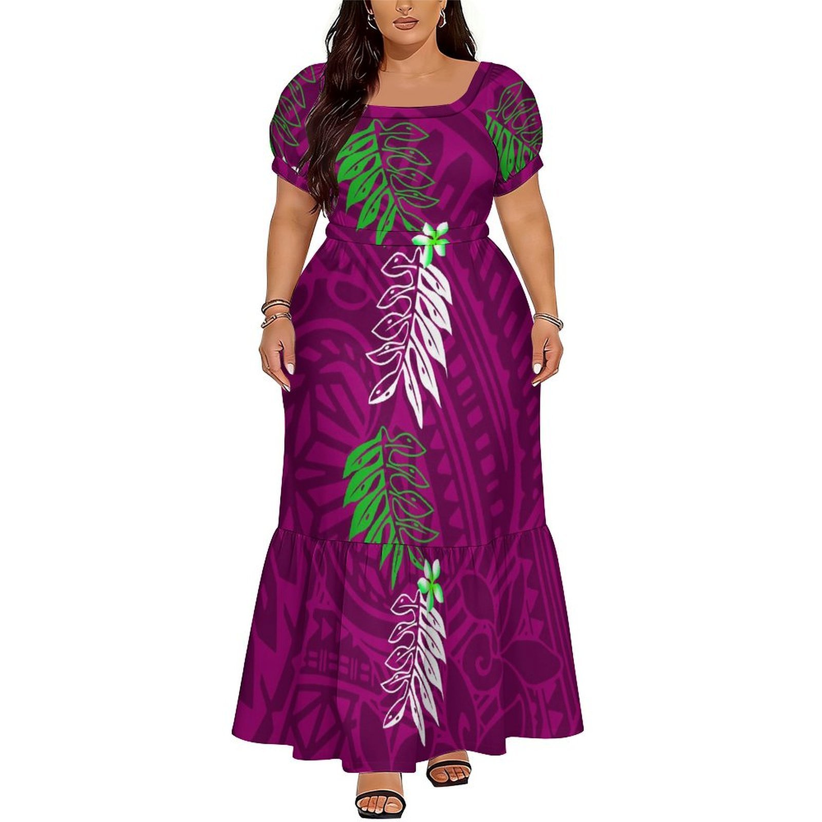 Polynesian Island Long Dress S - Ethnic Clothing & Online Fashion Store Khaadi Uk ulasan dan harga