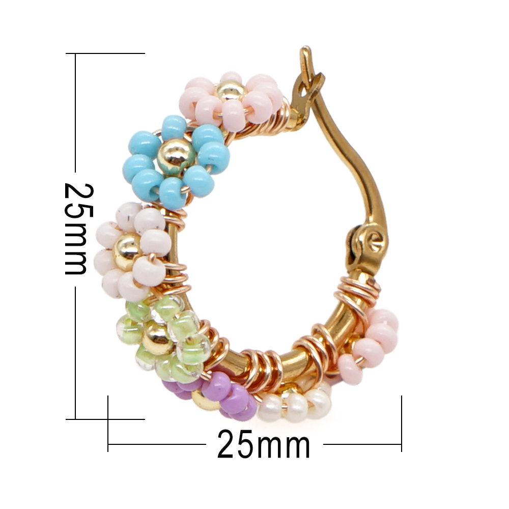 Boho Miyuki Flower Moon Cross  - Latest Ethnic Fashion For Women ulasan dan harga