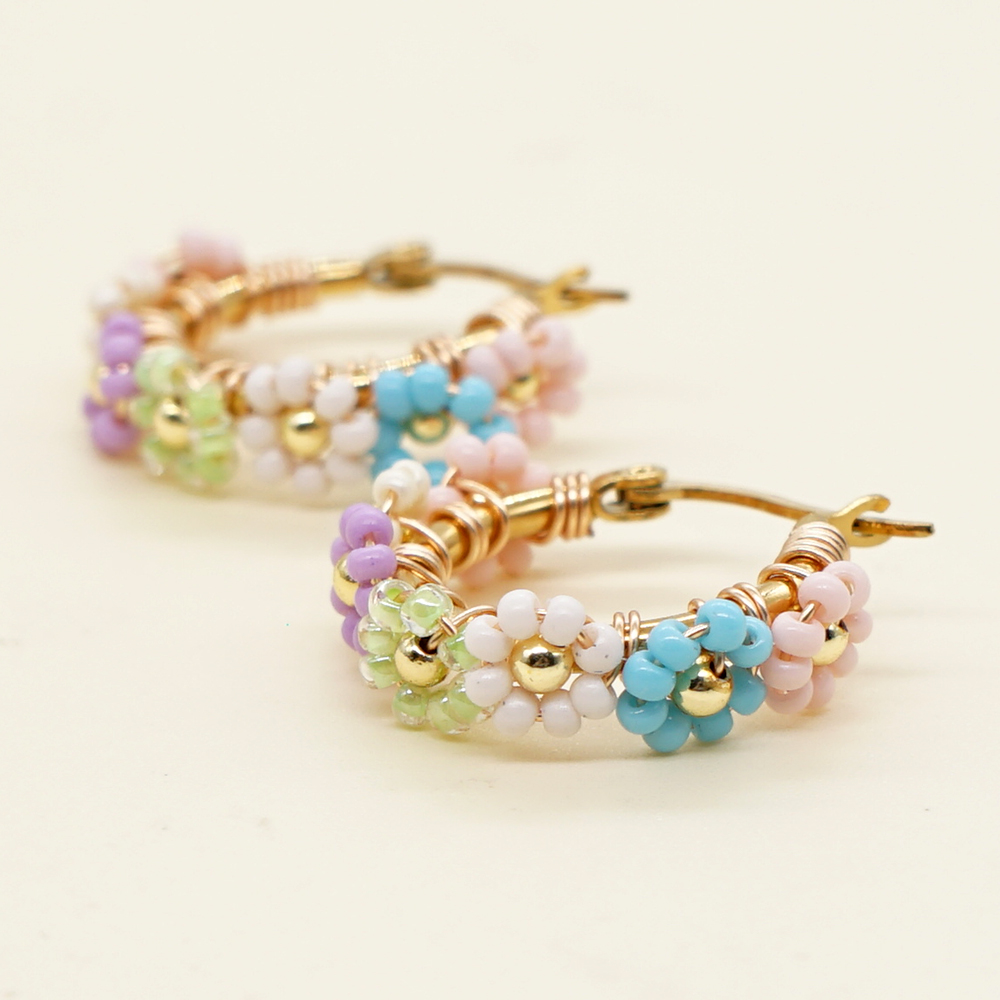 Boho Miyuki Flower Moon Cross  - Latest Ethnic Fashion For Women ulasan dan harga