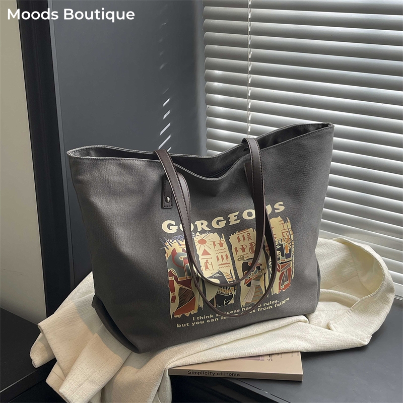 Ethnic Style Printed Canvas Sh - Latest Ethnic Fashion For Women ulasan dan harga